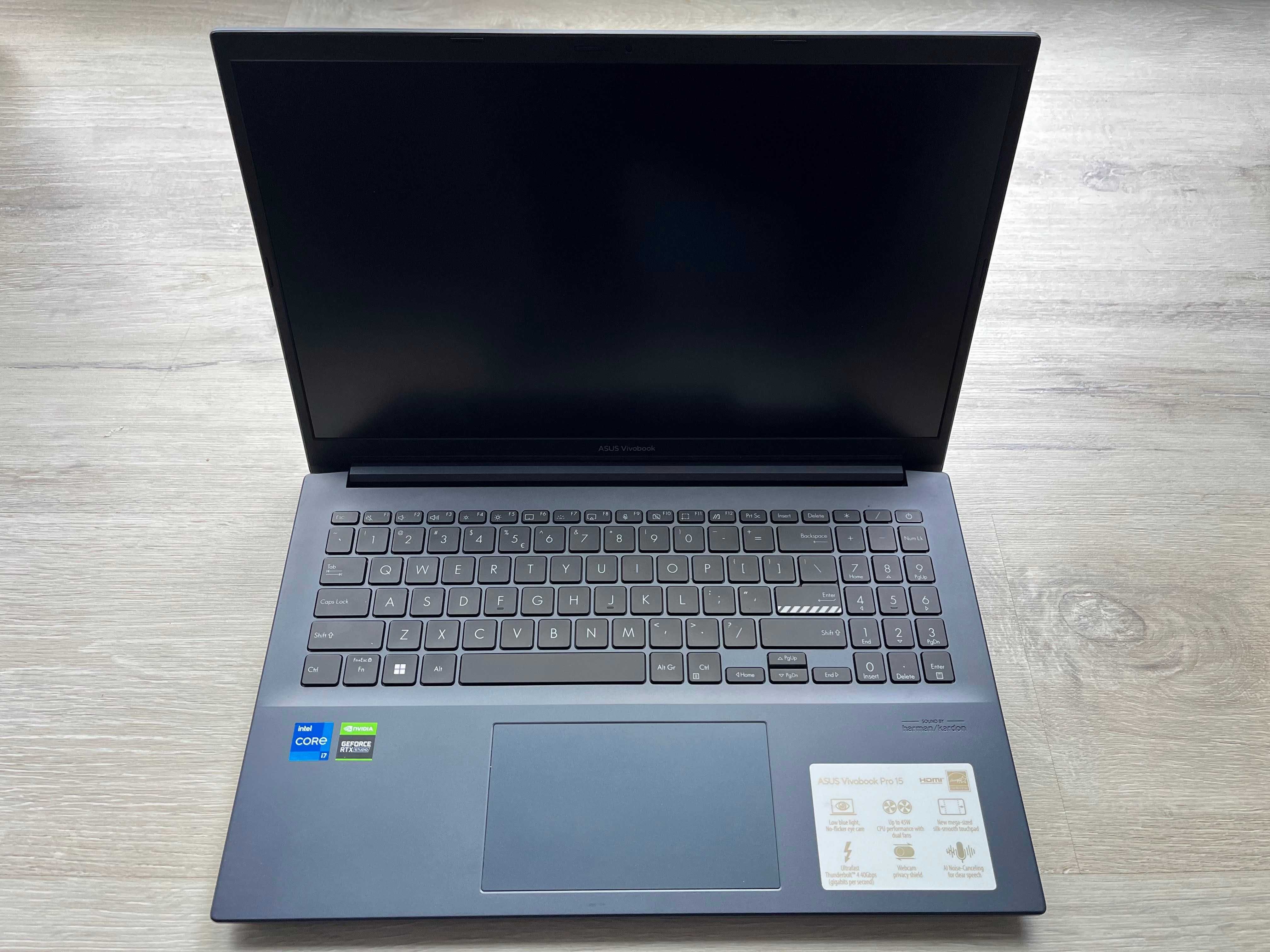 Laptop Gamingowy Vivobook Pro i7 11gen16/512 RTX3050