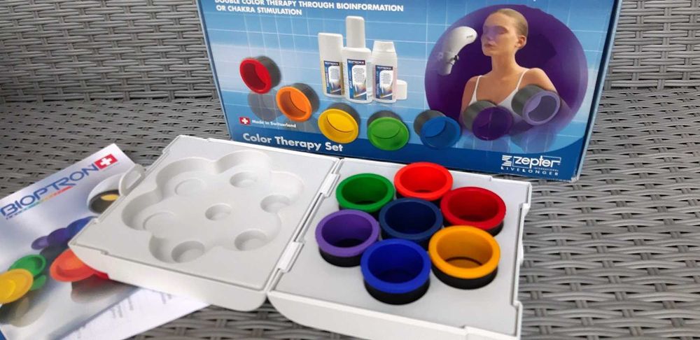 Koloroterapia Bioptron Zepter 7 filtrów szkieł