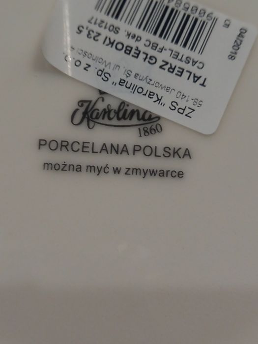 Talerz głęboki 23,5 Castel-FBC S01217 Porcelana Karolina