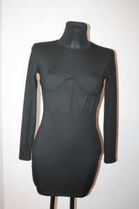 Shein czarna sukienka krótka mała czarna rozmiar XS