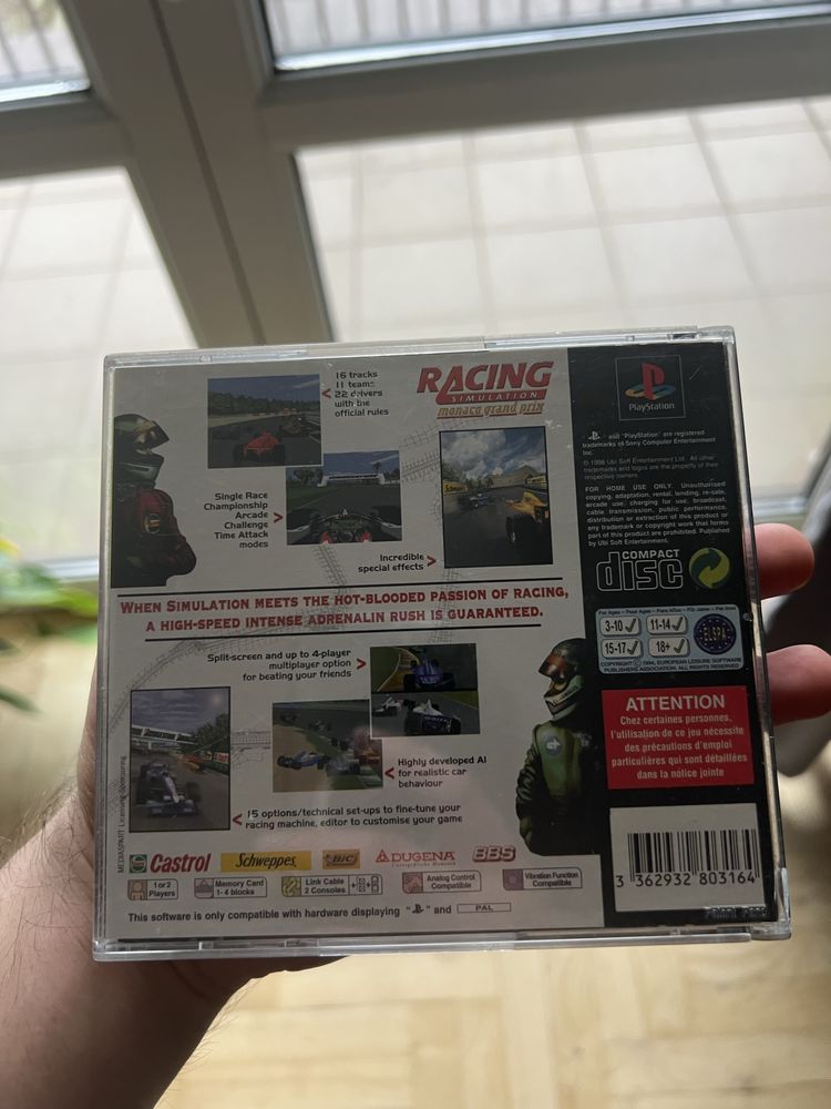 Playstation 1 Racing simulation monaco grand prix