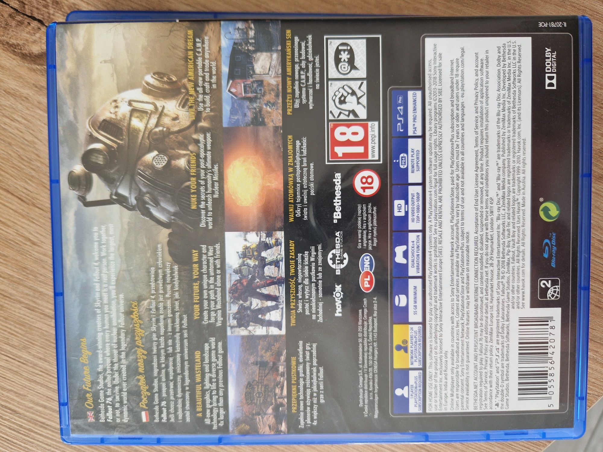 Gra fallout 76 wersja pl ps4