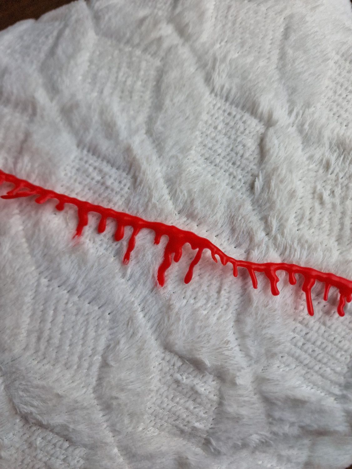 Czerwony naszyjnik sztuczna krew choker gothic alternative