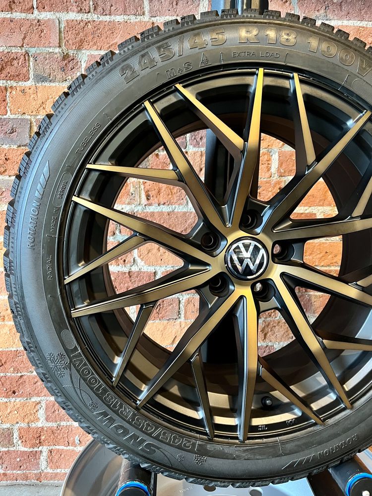 Koła Zimowe 18 VW Passat Alltrack Arteon 245/45R18 Nowe 5x112 R Line