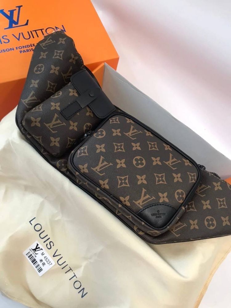 Сумочка бананка слінг в стилі louis vuitton