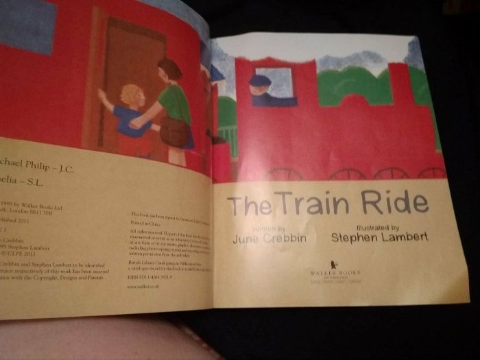 детская книга английский THE TRAIN RIDE June Crebbin Stephen Lambert