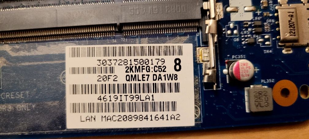Płyta główna do laptopa Samsung 355E

Mam do sprzedania części które p