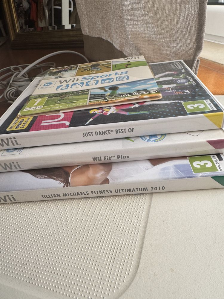 Wii + plataforma+ jogos