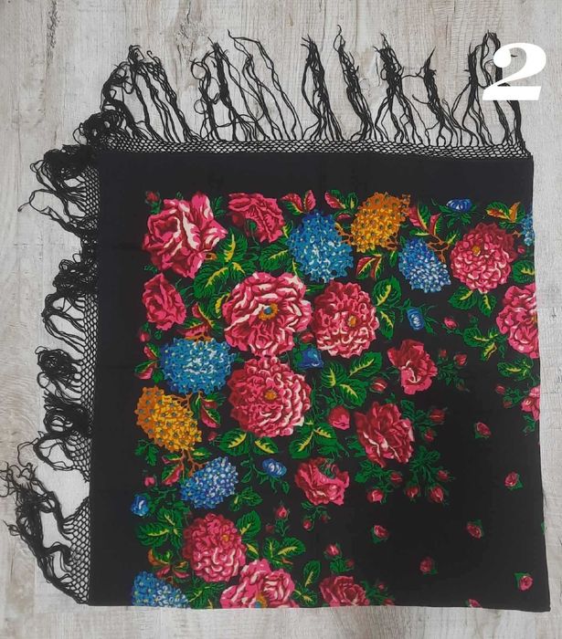 Платок шерстяной времен СССР. Хустка шерстяна, хустина.