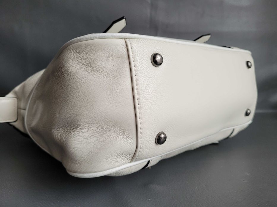 Сумка женская кожаная белая / Сумка жіноча / Шкіряна сумка /