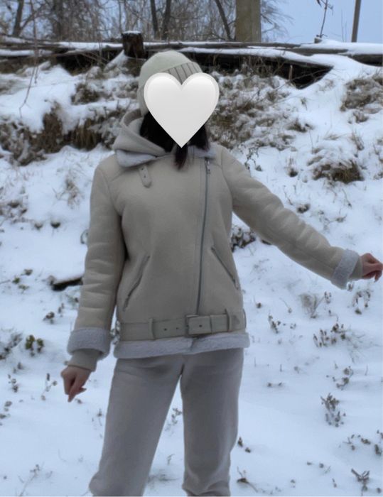 Жіноча зимова дублянка авіатор