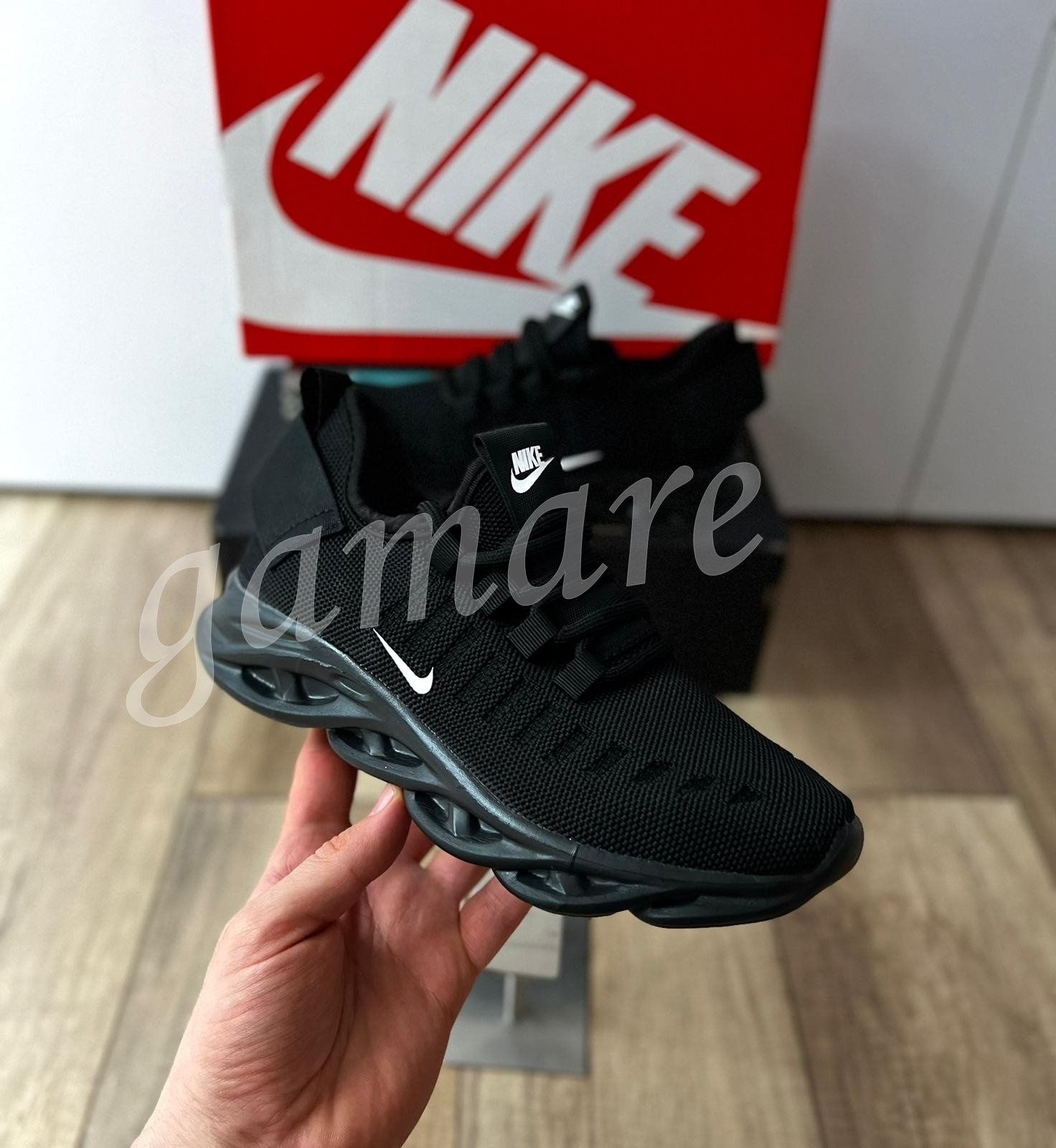 Nike całe czarne buty męskie 41-46 buty męskie Sneakersy 41-46 męskie