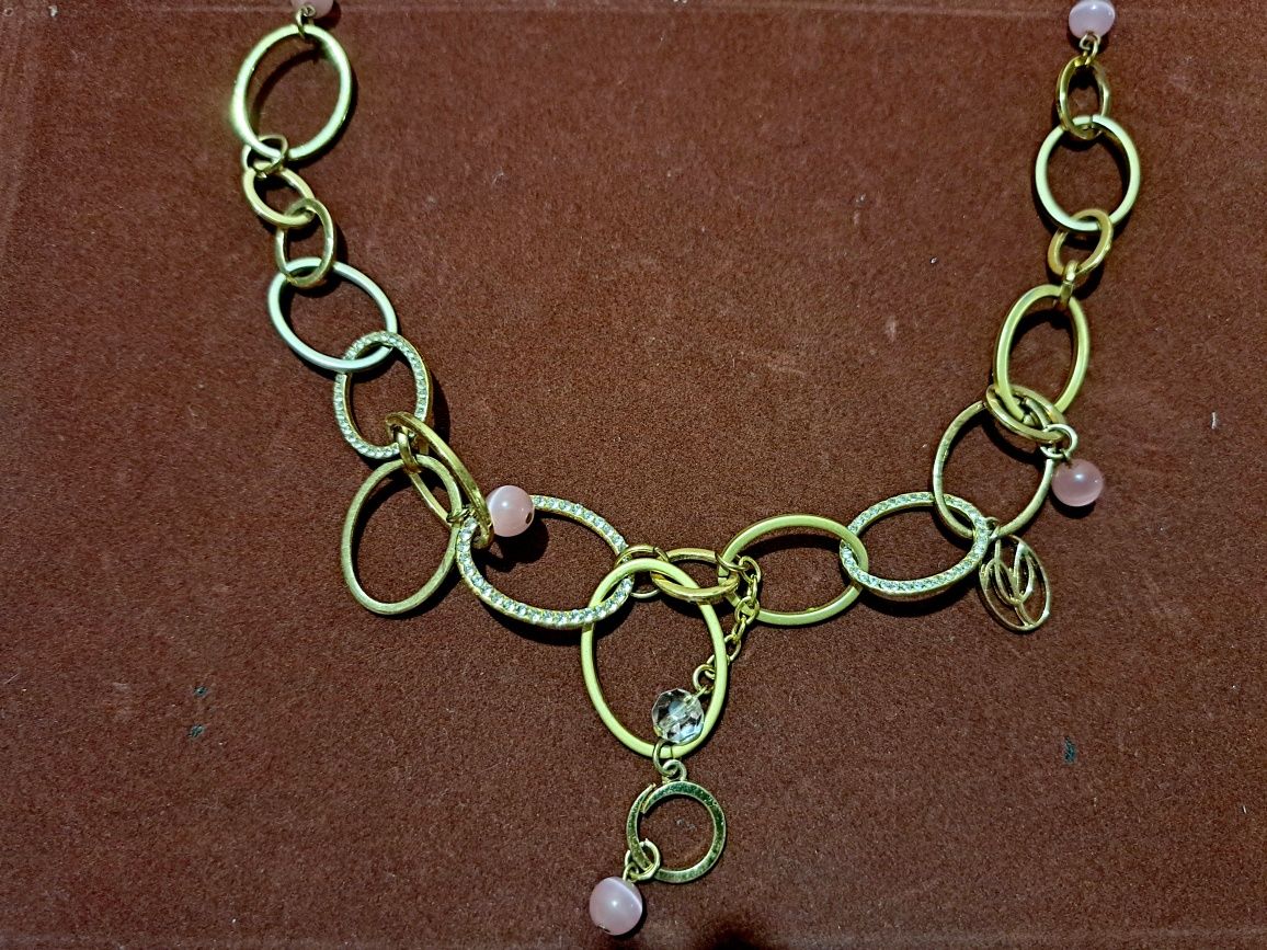Колье Орифлэйм НОВОЕ с розовым кварцем / ожерелье украшение прикраса