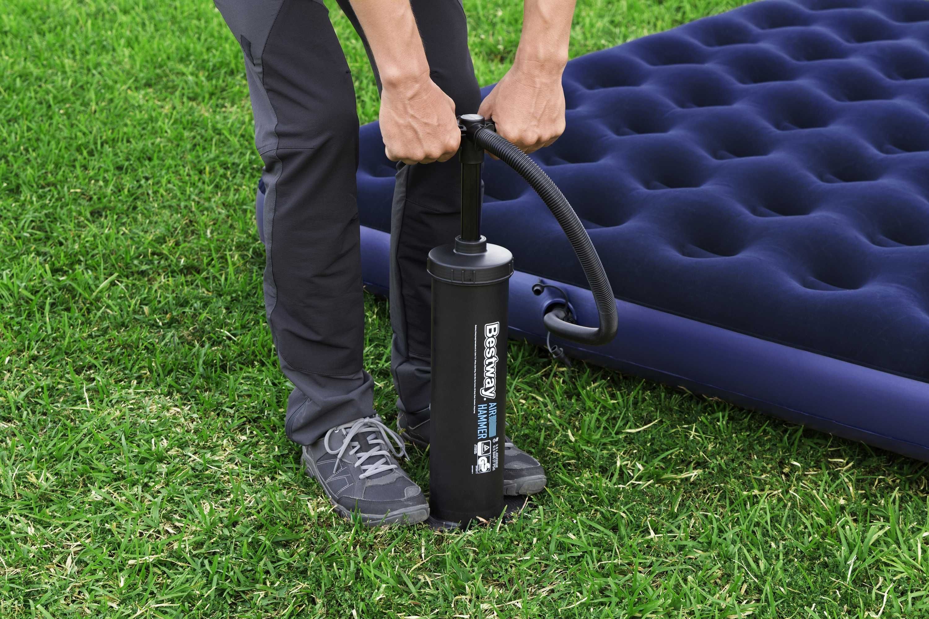 Bestway Pompka Manualna Tłokowa do Materacy Basenu 48 cm 3,5L Czarna