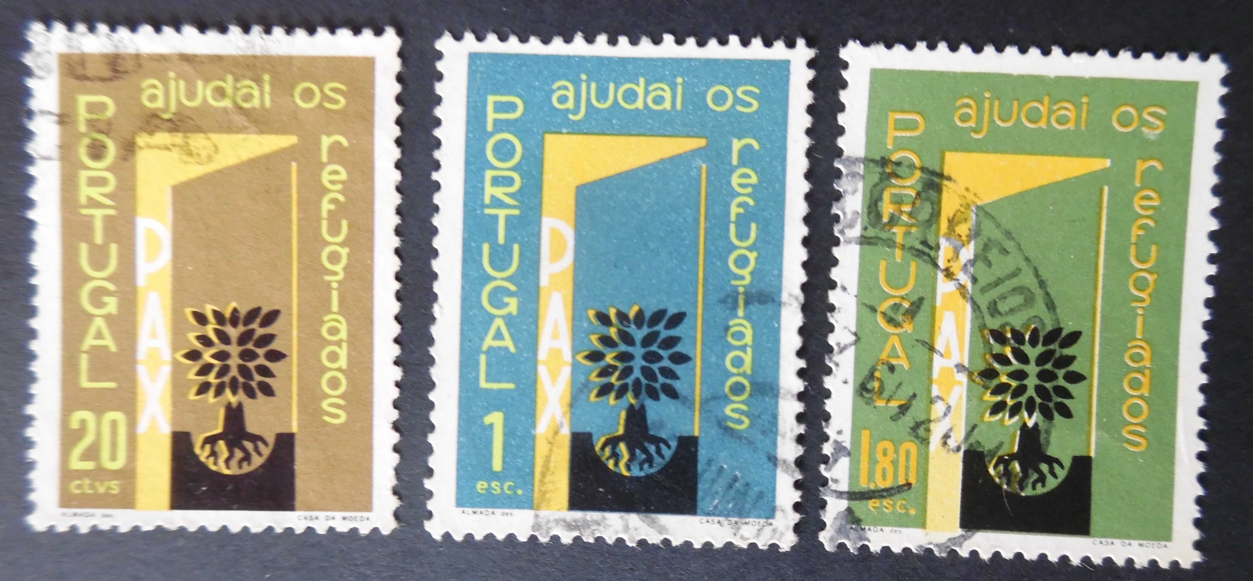 Selos Portugal 1960-Ano Refugiados completa usados
