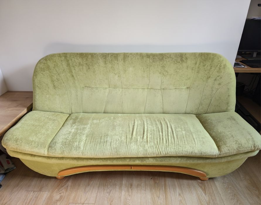 Розкладний диван, 200х90см, салатовий