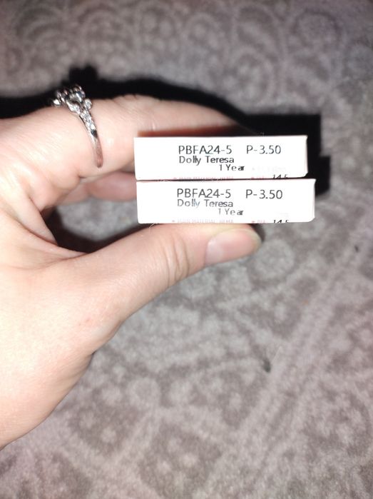 Soczewki kontaktowe korekcyjne szare -3,50