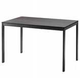IKEA VANGSTA Stół rozkładany czarny/ciemnobrązowy 120/180x75 cm