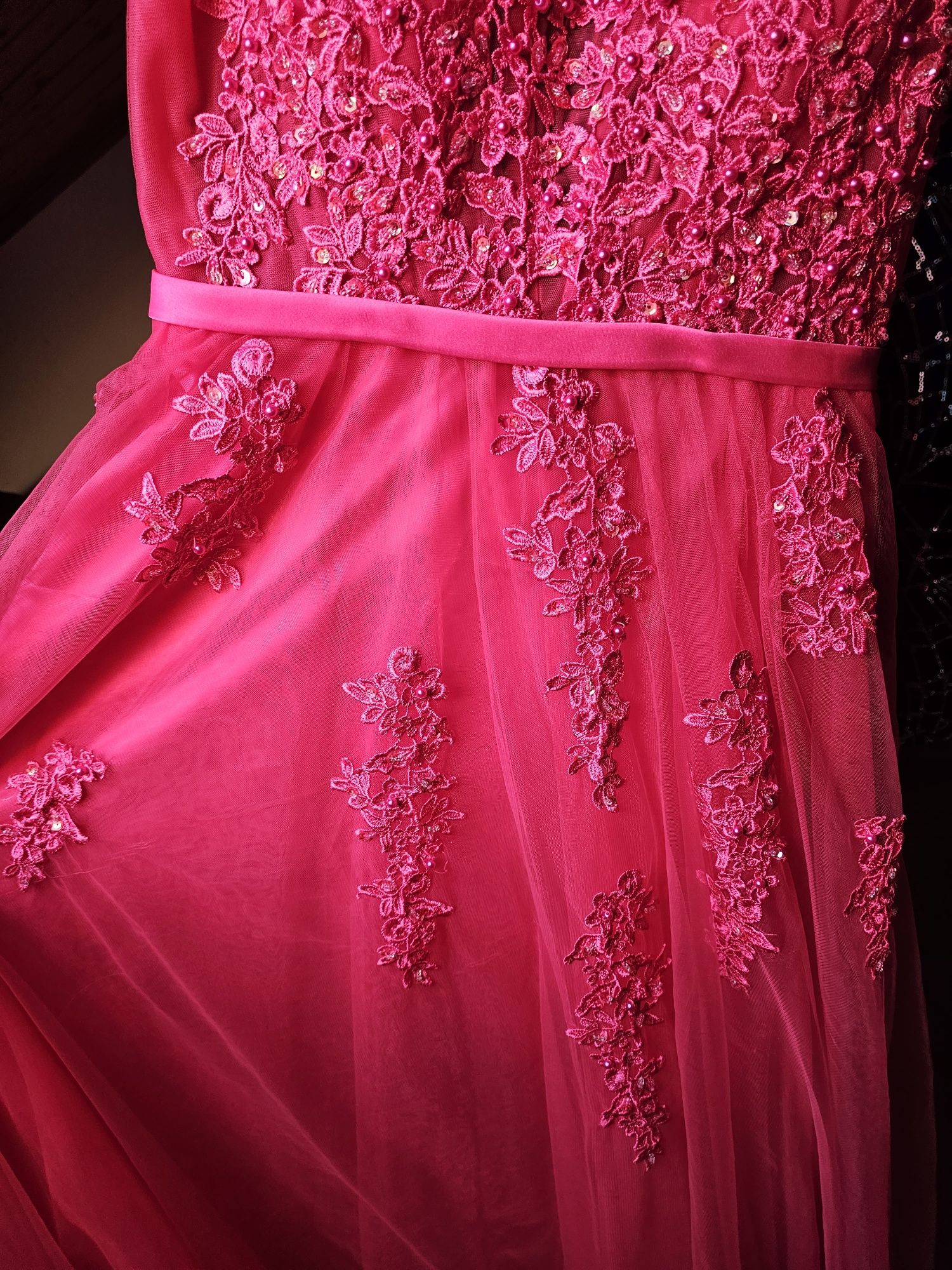 Vestido cerimónia fuscia