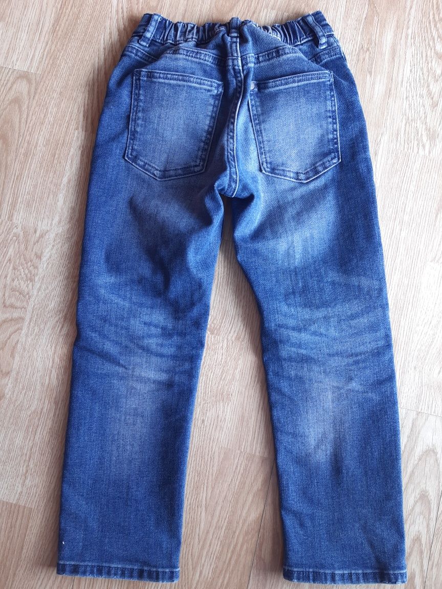 H&m 116 jeansy spodnie w gumkę miękkie