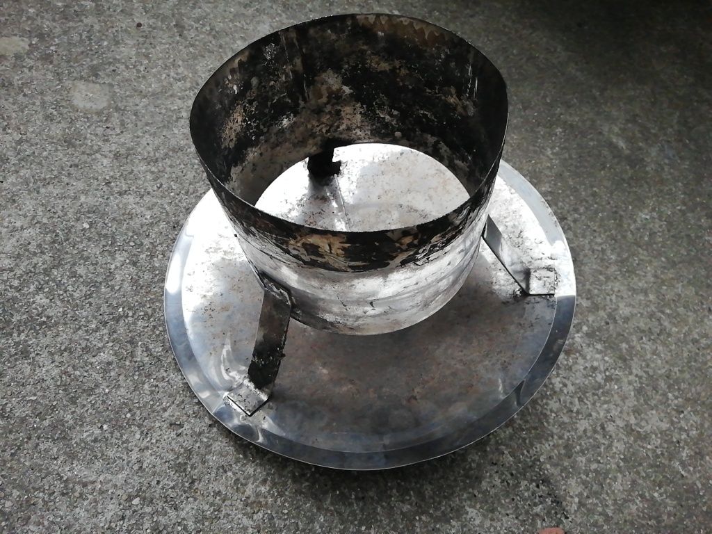 Chapéu inox tubo 150mm