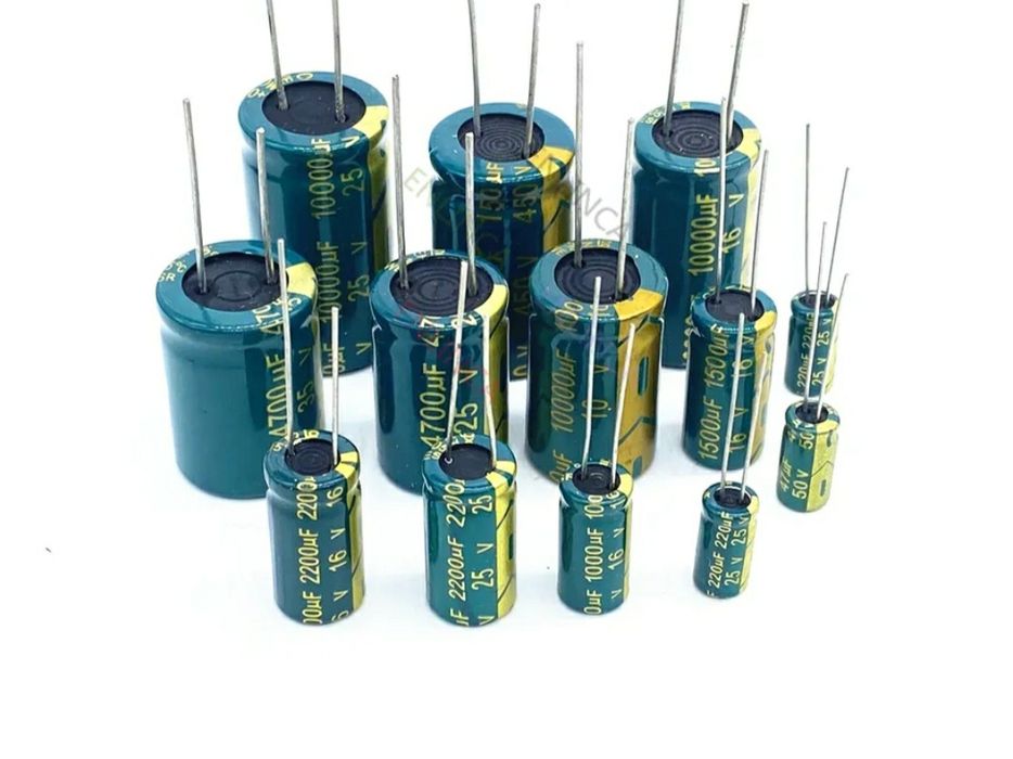 Єлектролітичні конденсатори. Список в описі