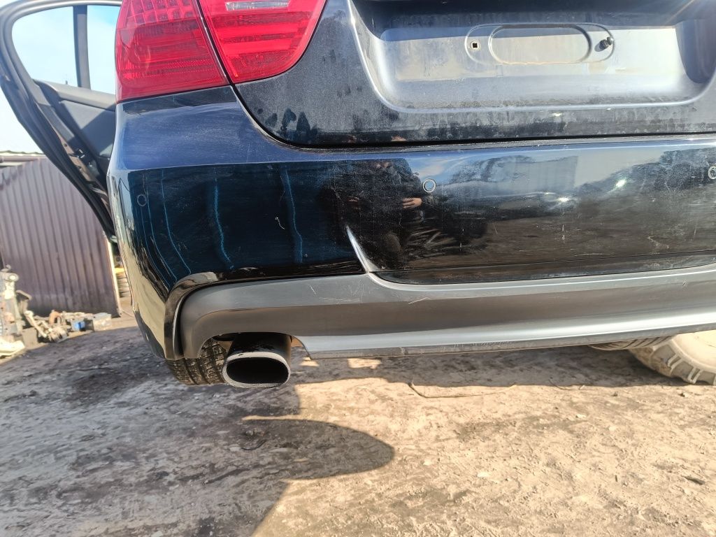 Zderzak tył BMW E90 M-Pakiet BLACK SHAPPIRE METALLIC 475 Kompletny Wy