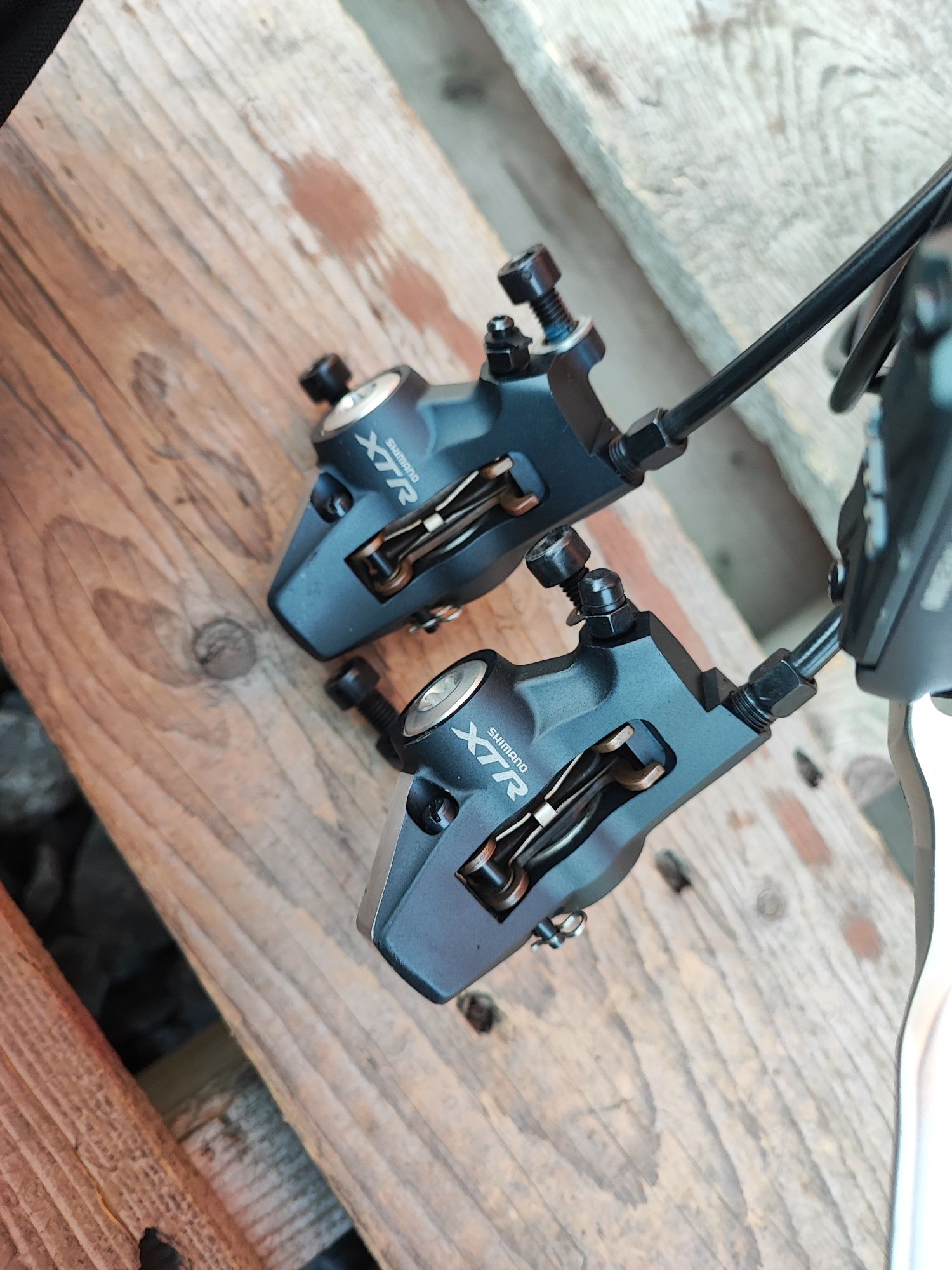 Hamulce tarczowe hydrauliczne Shimano XTR M975 retro mtb super stan