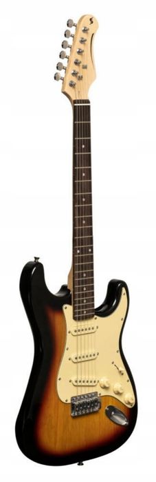 Piękna Gitara elektryczna stratokaster sunburst Nowa Nieużywana