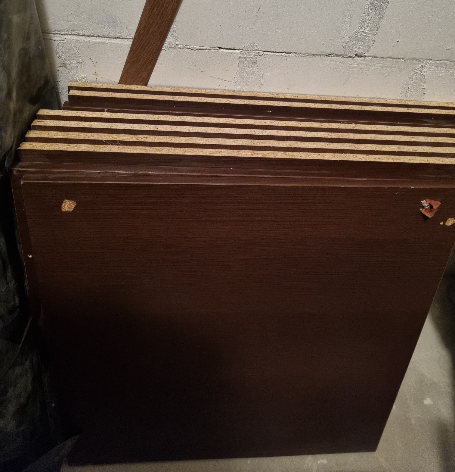 Półka półki brązowe wenge mdf płyta
