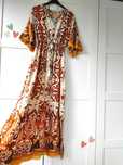 Piękna sukienka maxi oversize boho 100% wiskoza  L XL