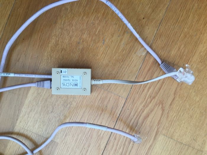 Filtro / adaptador ADSL