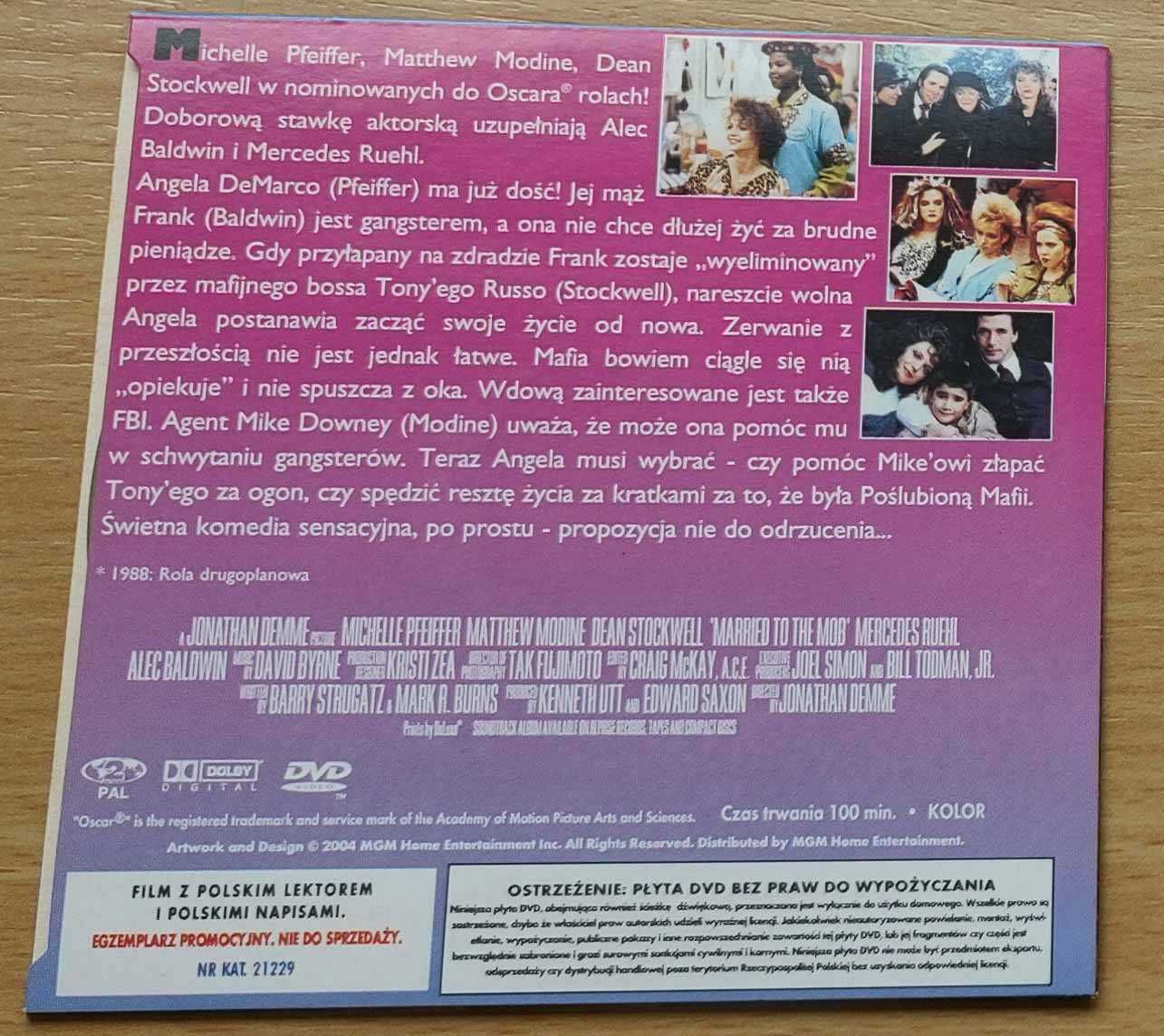 Poślubiona mafii - film na płycie dvd - Pfeiffer, Modin, Stockwell