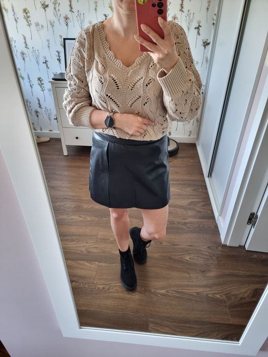 Skórzane spódnico-spodenki Cropp rozm.L