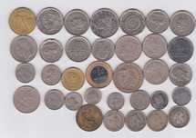 34 moedas América do  Sul - Brasil, Argentina...