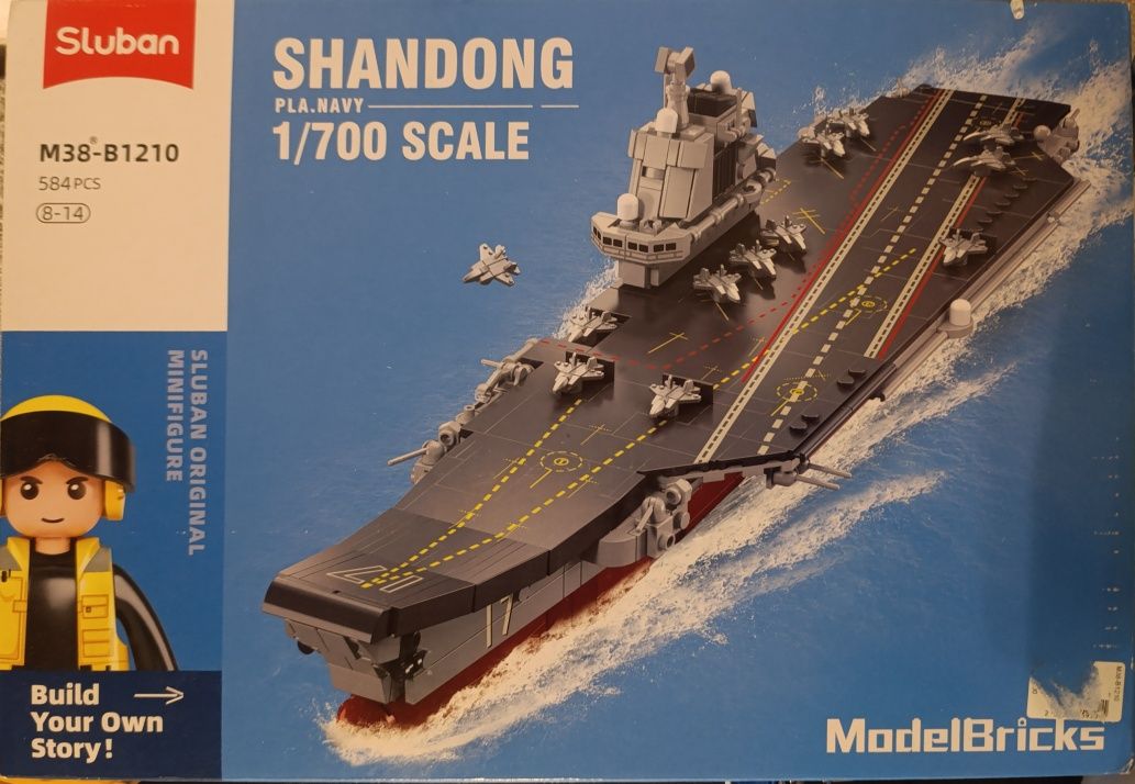 Конструктор Sluban lego аналог  M38-B1210 Авіаносець Шаньдун Shandong