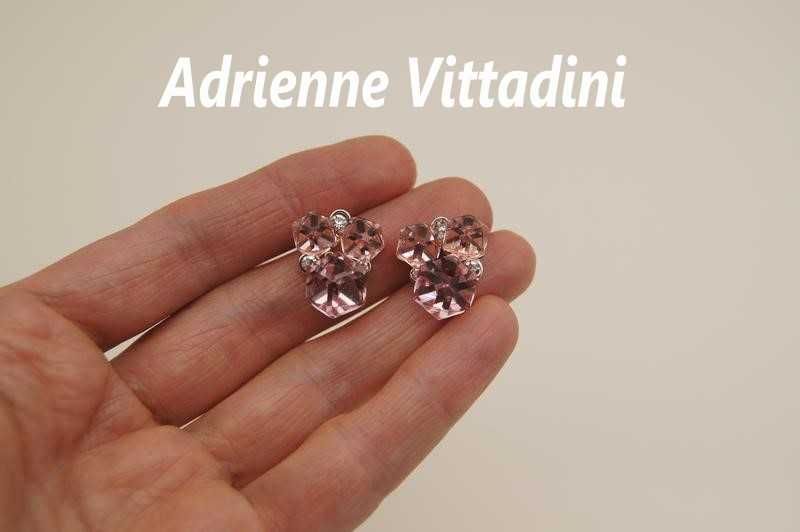 Сережки гвоздики ретро Кубічні кристали  Adrienne Vittadini // Скриня