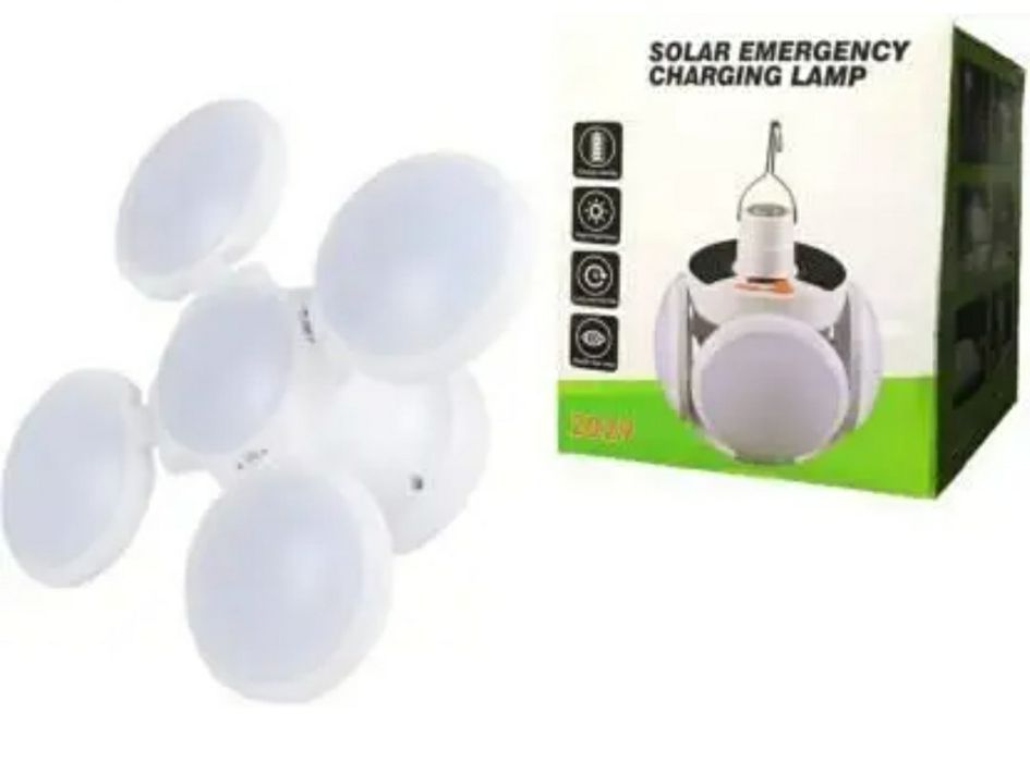 Лампа аккумуляторная + SOLAR на солнечной батарее