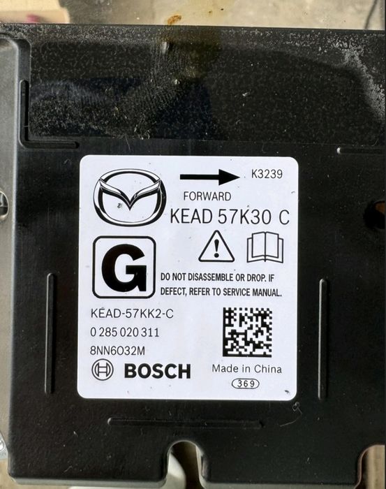 сброс данных об авариях всіх марок  MAZDA CX-5 2023 SRS  KEAD 5.30 VA4