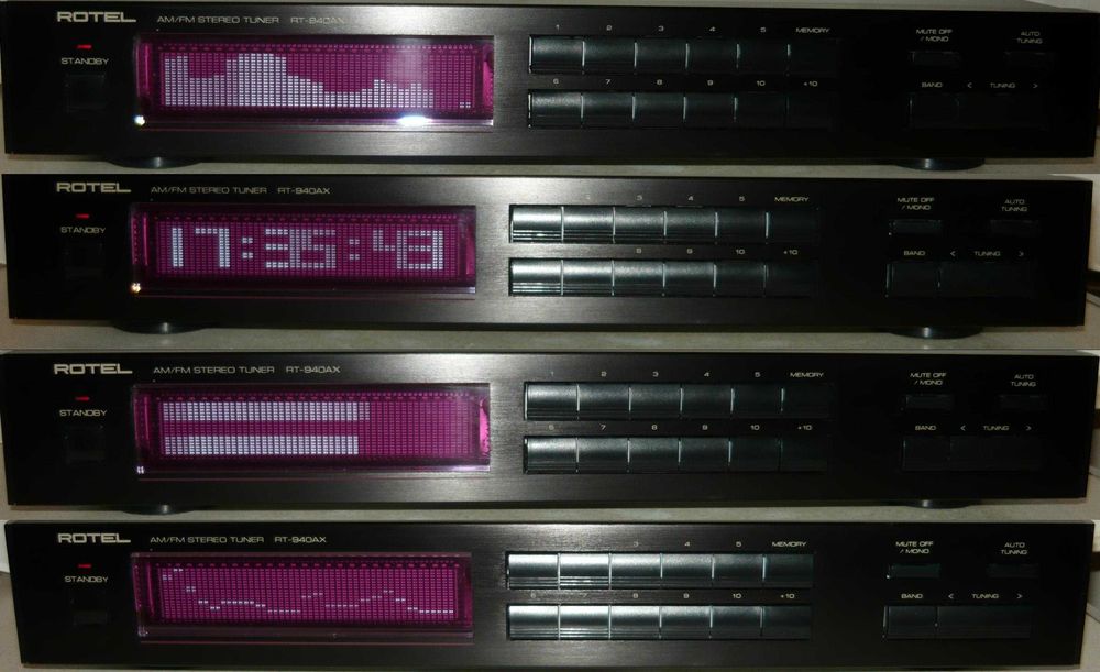 Analizator ROTEL Korektor Wskaźnik poziomu audio spectrum widmo