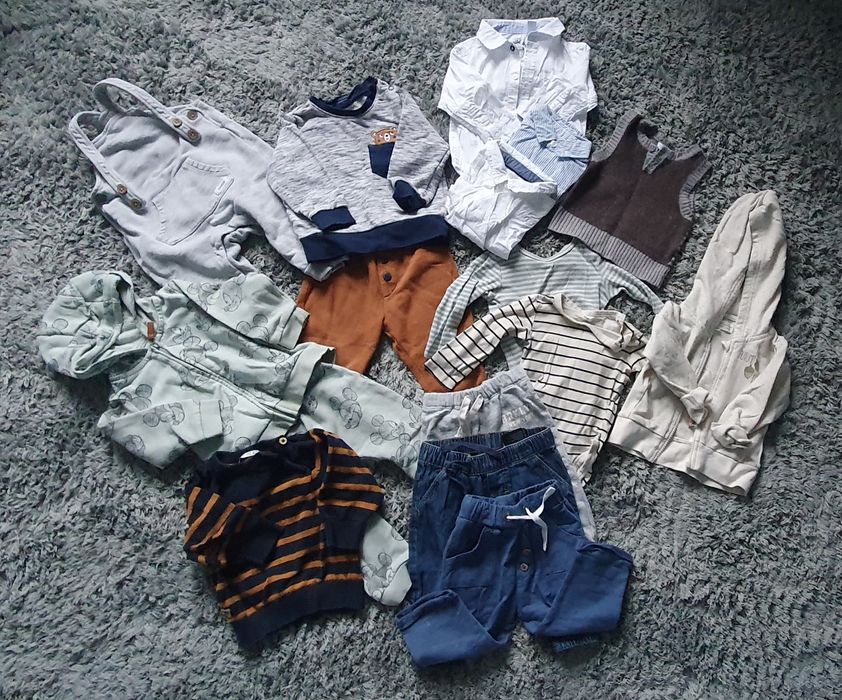 Zestaw/paka ubrań rozm. 68-74 H&M, Reserved, Newbie