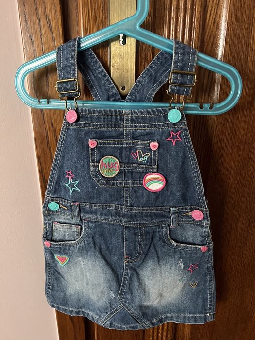 Spodniczka ogrodniczka 92 mothercare