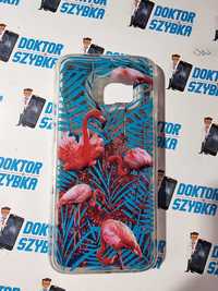 Etui do Samsunga S7 G930 plecki flamingi