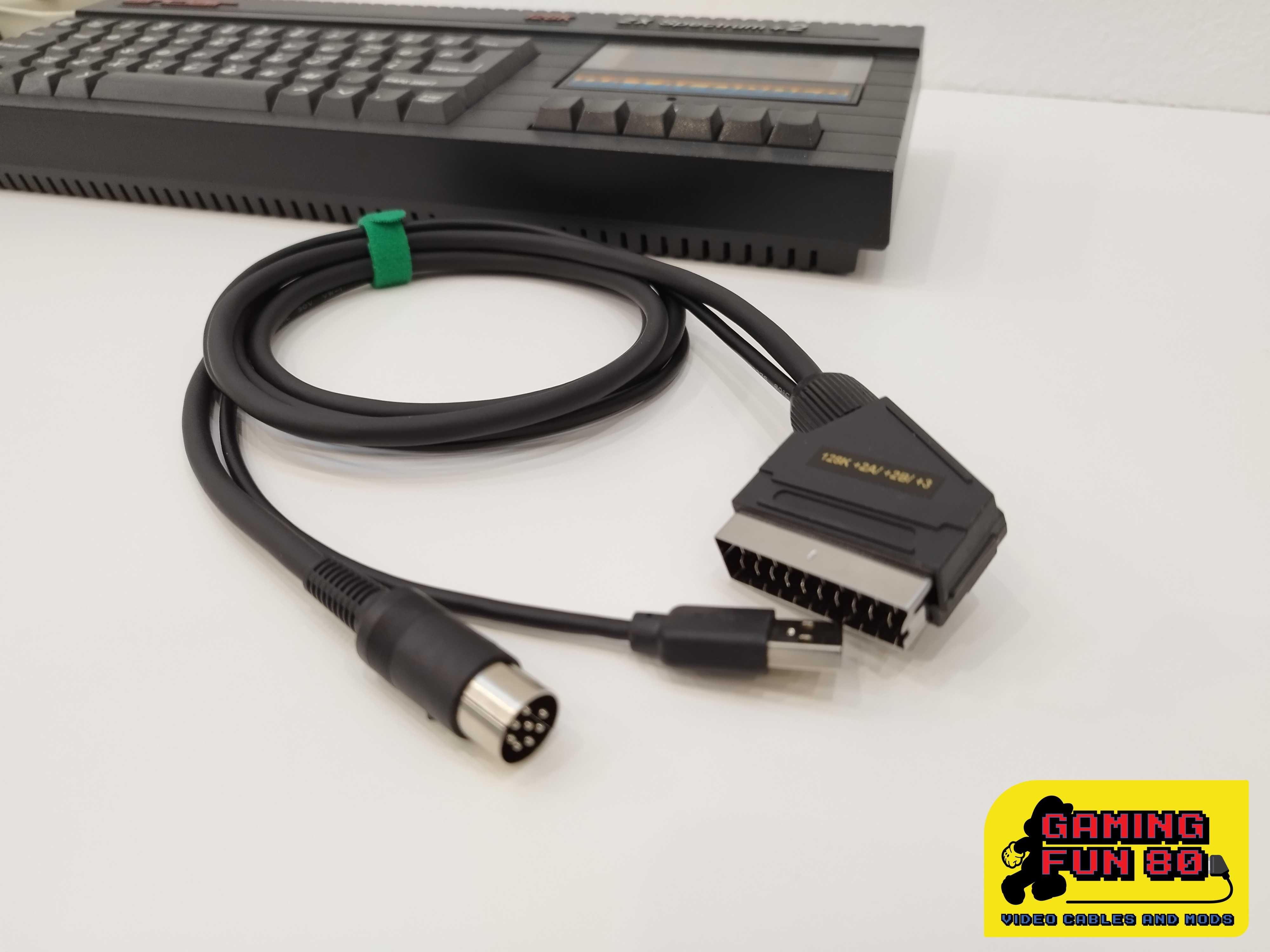 Sinclair Spectrum 128K +2A/B/+3 - Cabo Scart RGB