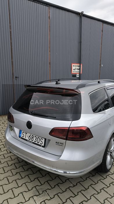 VW Passat B7 Tylna Lotka Spoiler Tył Kombi Czarny Połysk