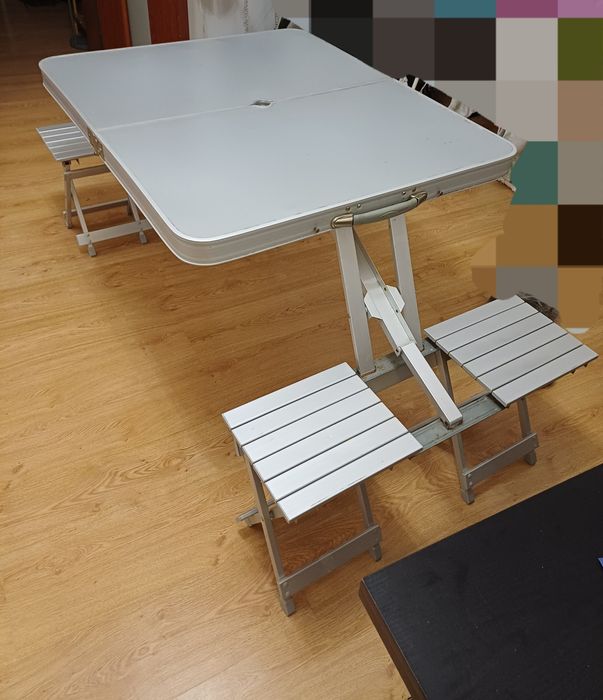 Rozkladany stol turystyczny kempingowy walizka