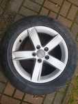 Kola audi 225/55/16  opony letnie 5x112 + opony zimowe