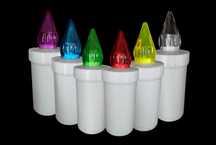 12 szt. Wkład led do zniczy duży 16,5 cm mix kolor