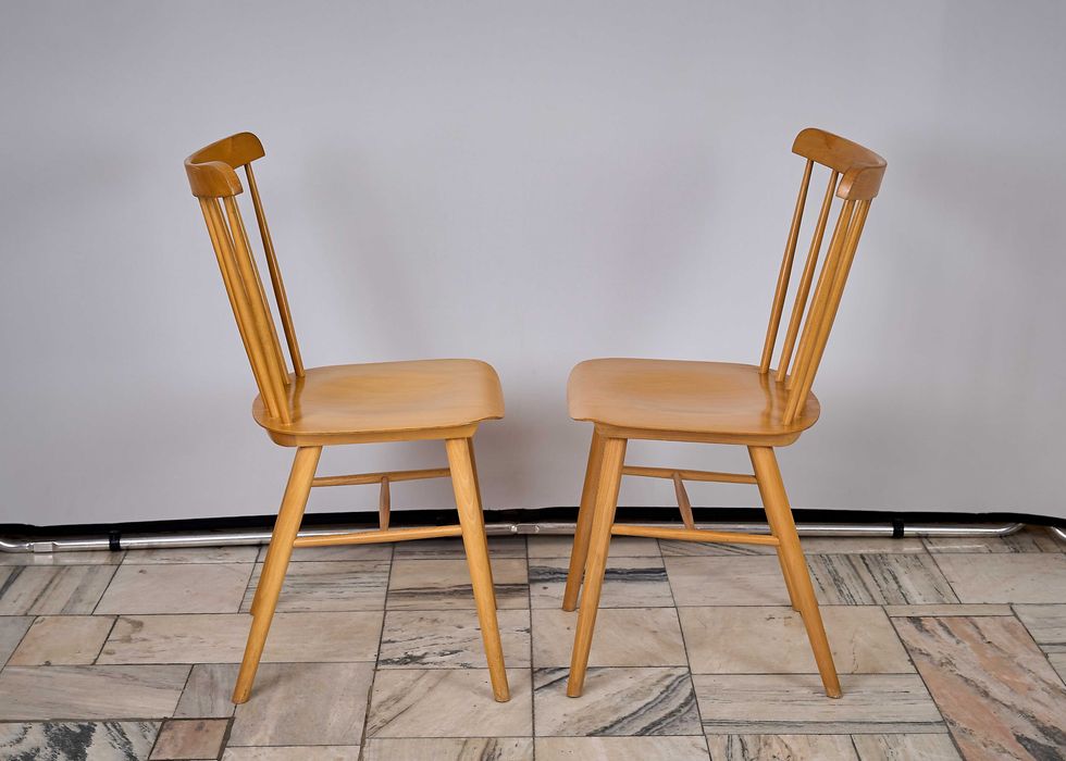Para krzeseł TON Czechosłowacja lata 60.