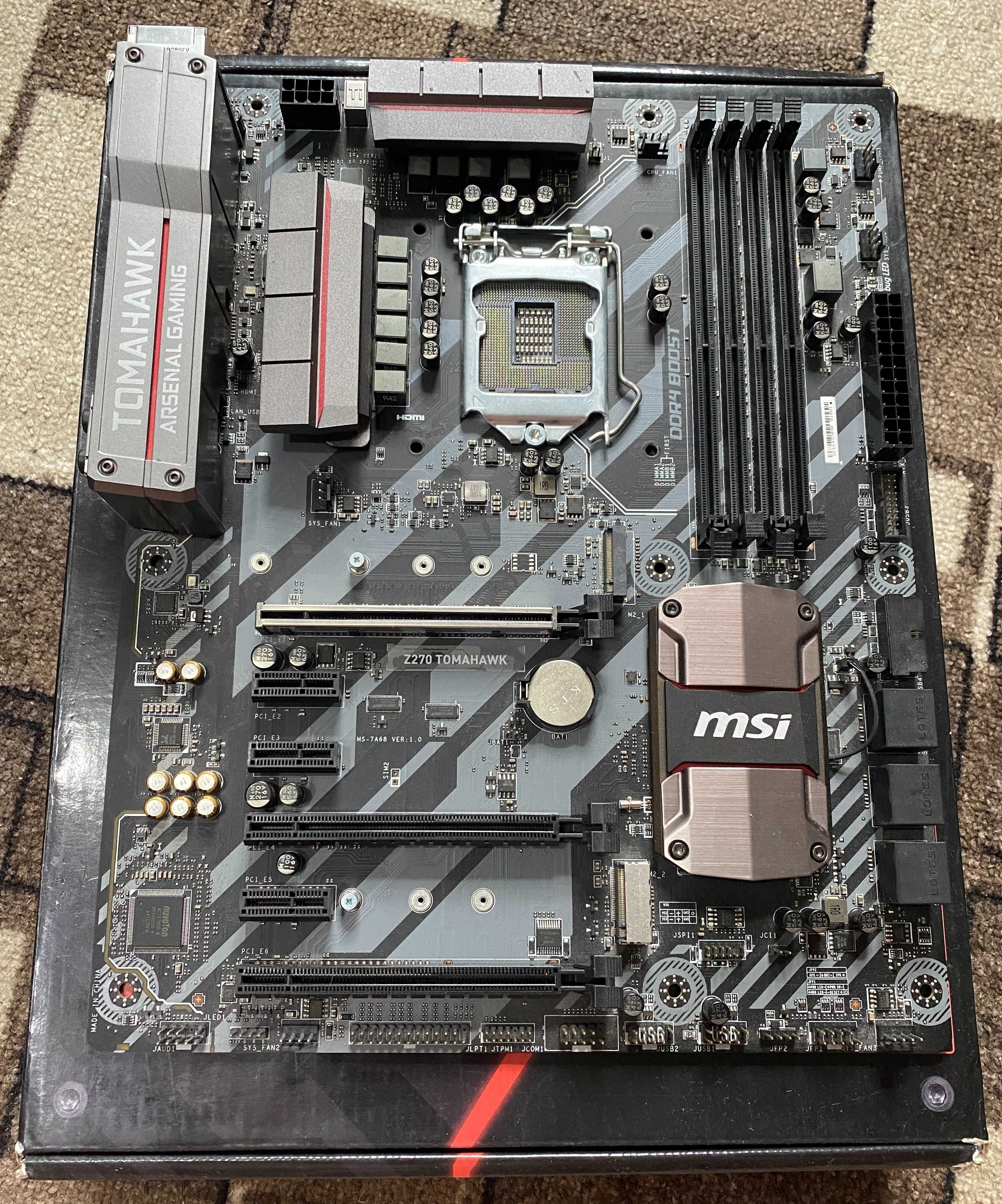 Msi Z270 Tomahawk материнская плата intel сокет 1151 6-7 поколение